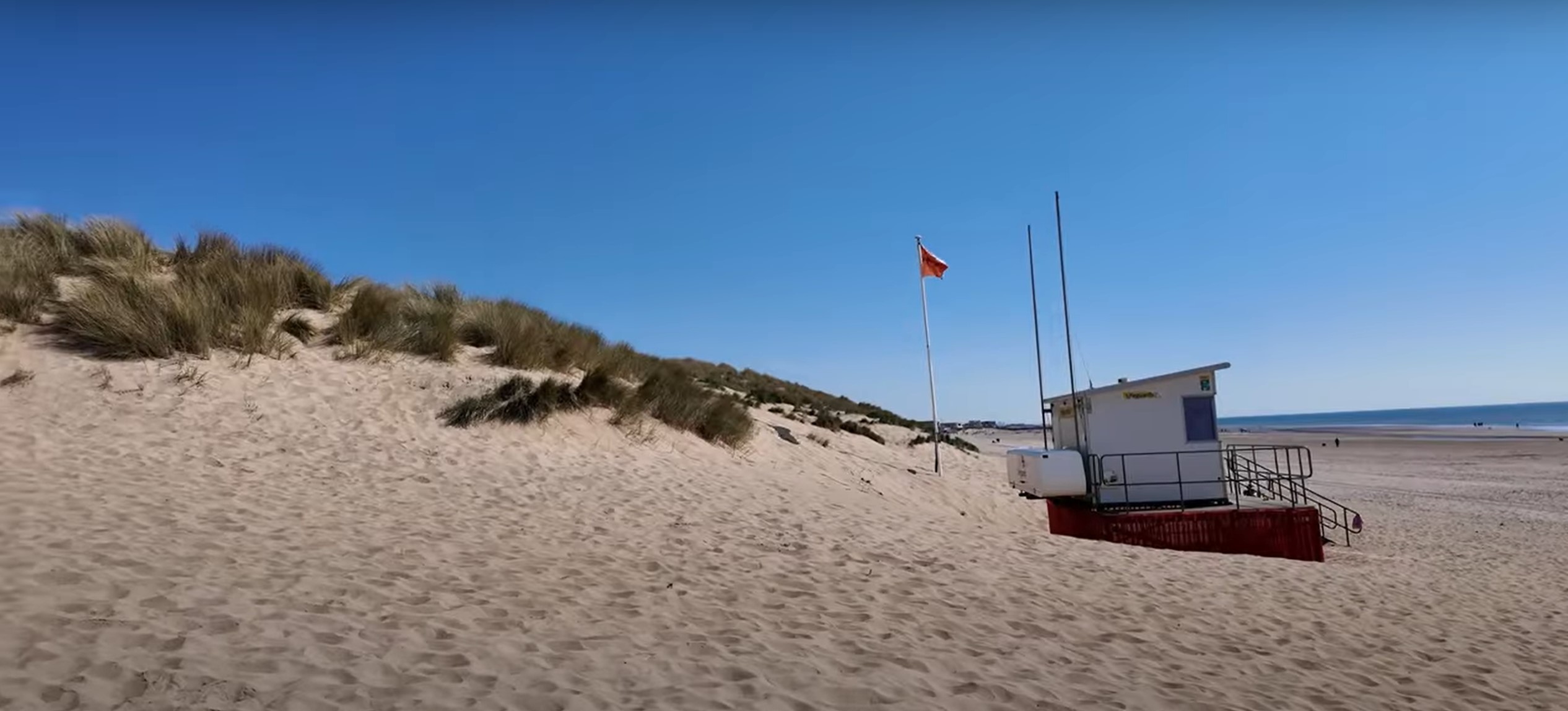 Camber Sands:Rye in East Sussex.